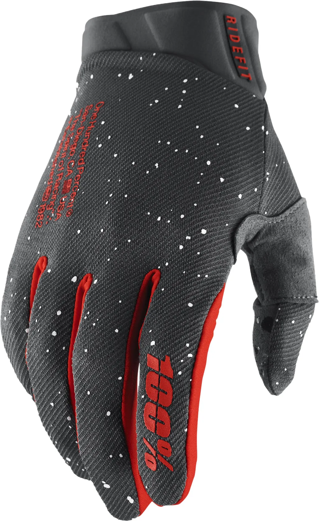 100% Ridefit Mens MTB Gloves