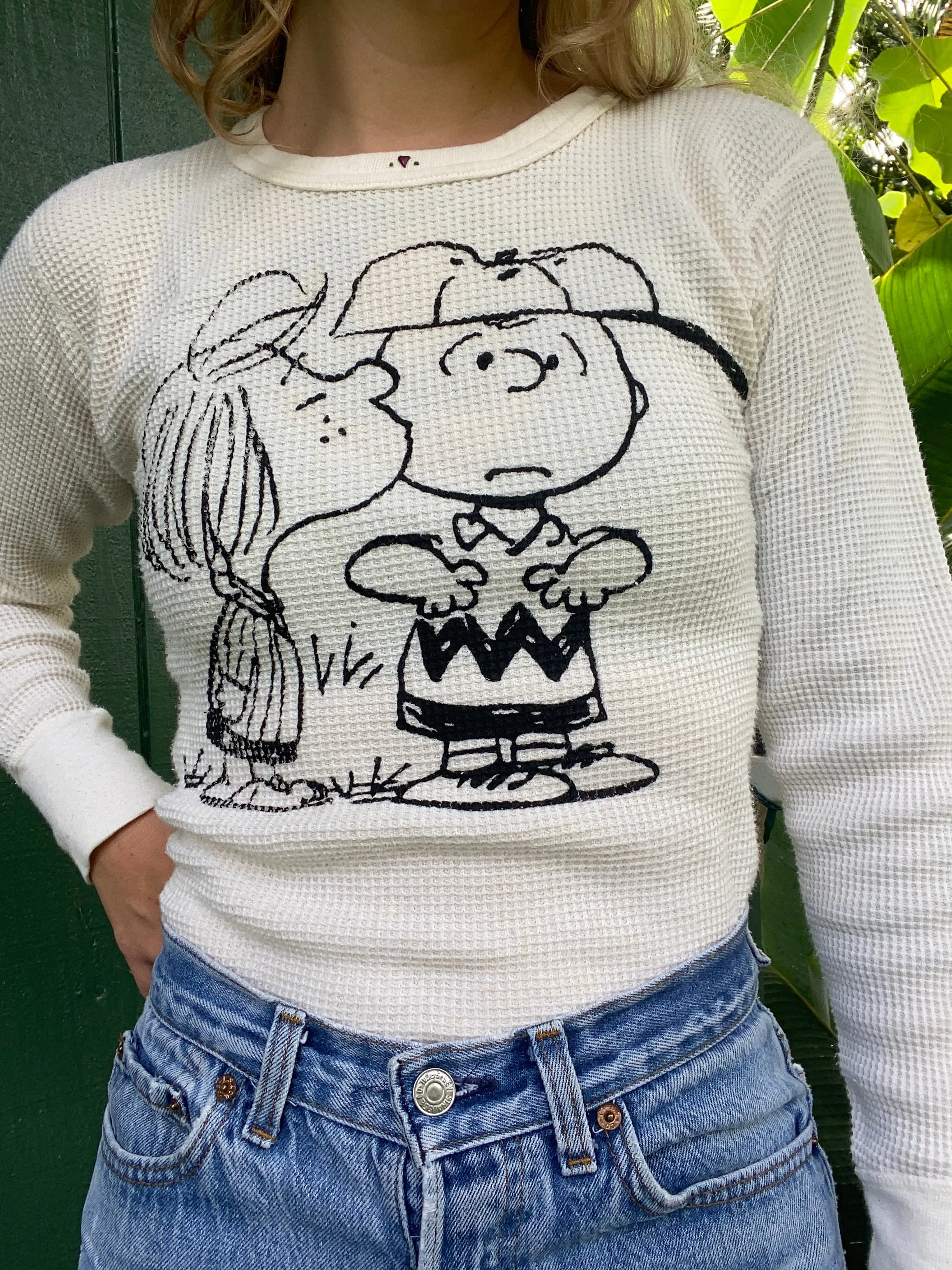 1970s Charlie Brown graphic thermal top