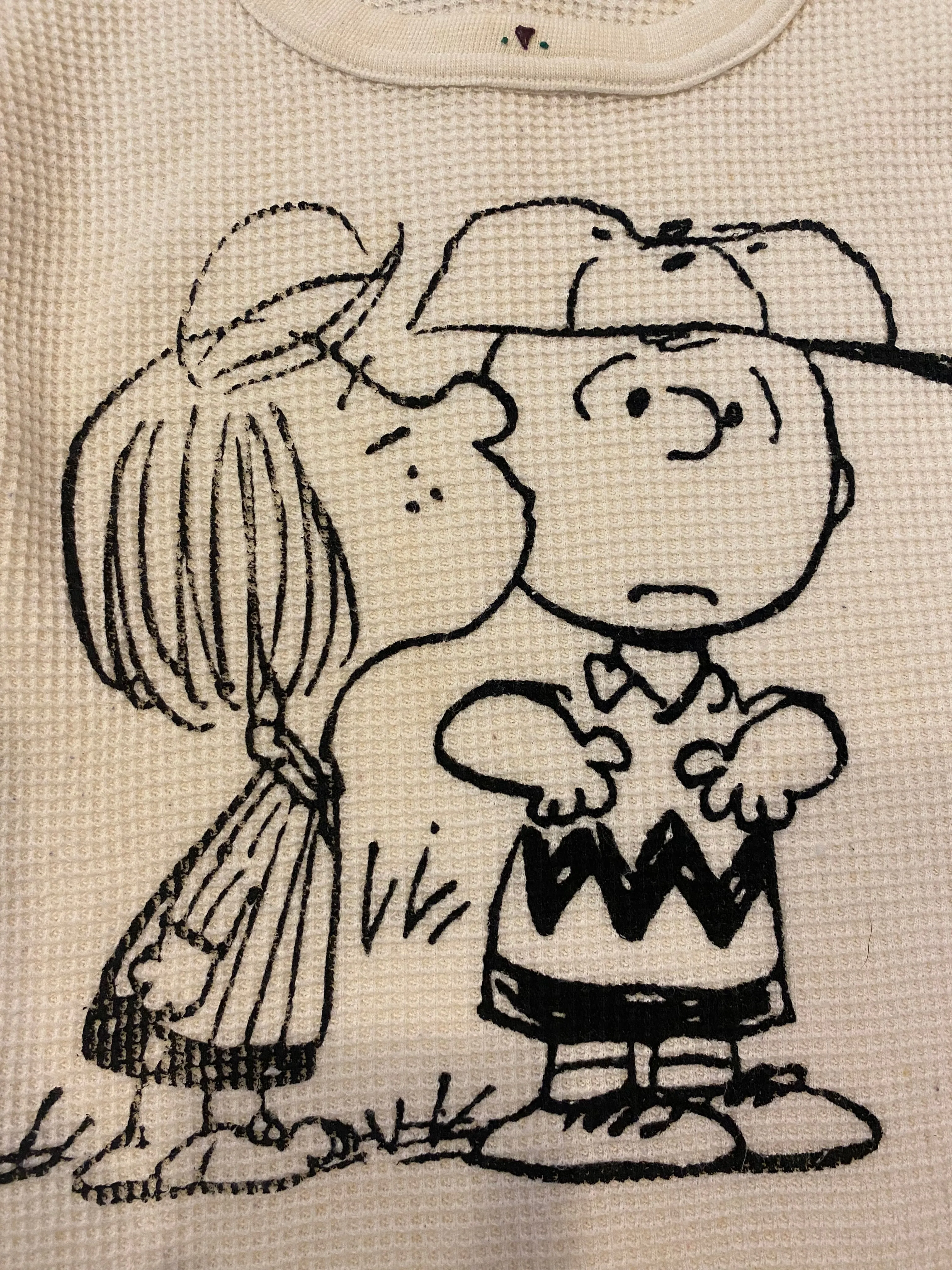 1970s Charlie Brown graphic thermal top