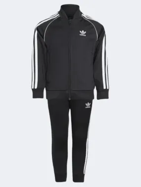 Adidas Adicolor Sst Little Boys Original Suit Black/White