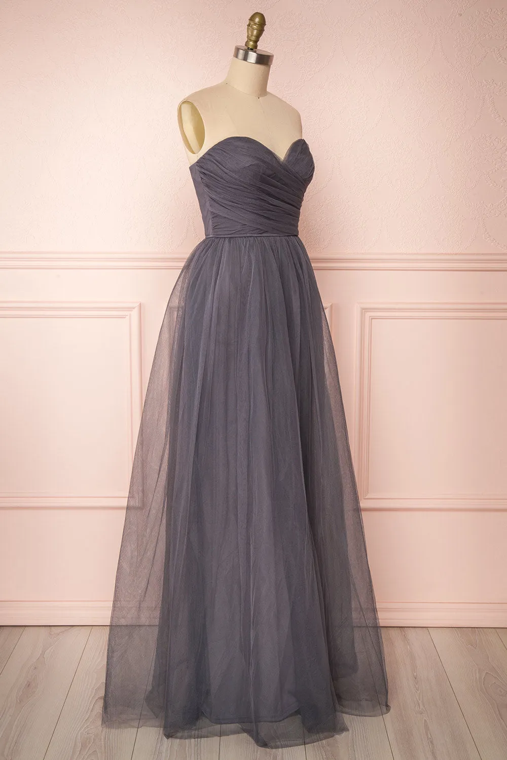 Aerie Charcoal | Tulle Maxi Dress