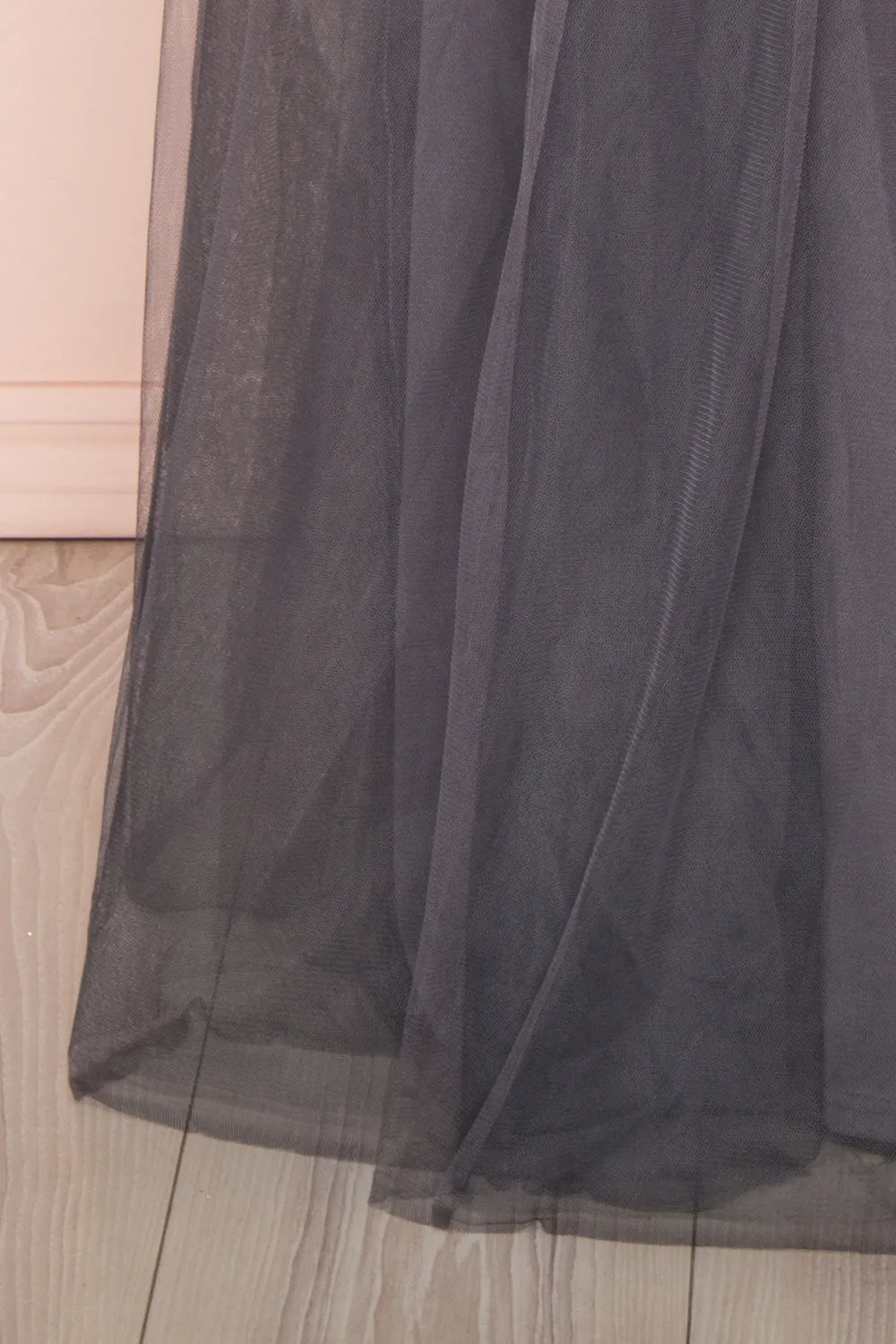 Aerie Charcoal | Tulle Maxi Dress