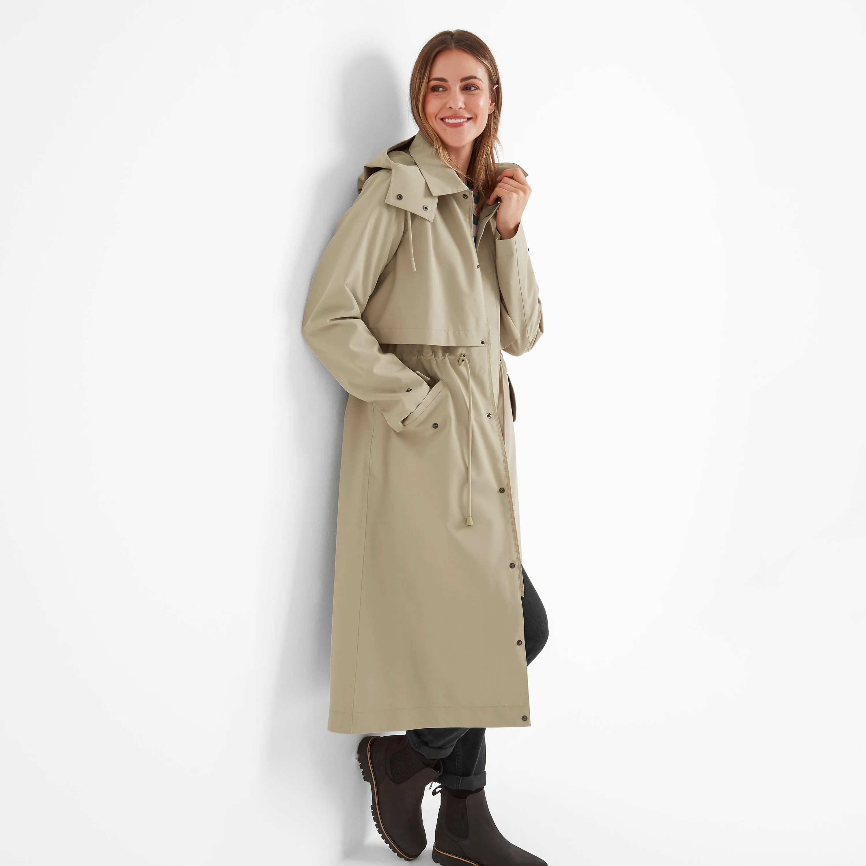 Alva Womens Waterproof Jacket - Taupe