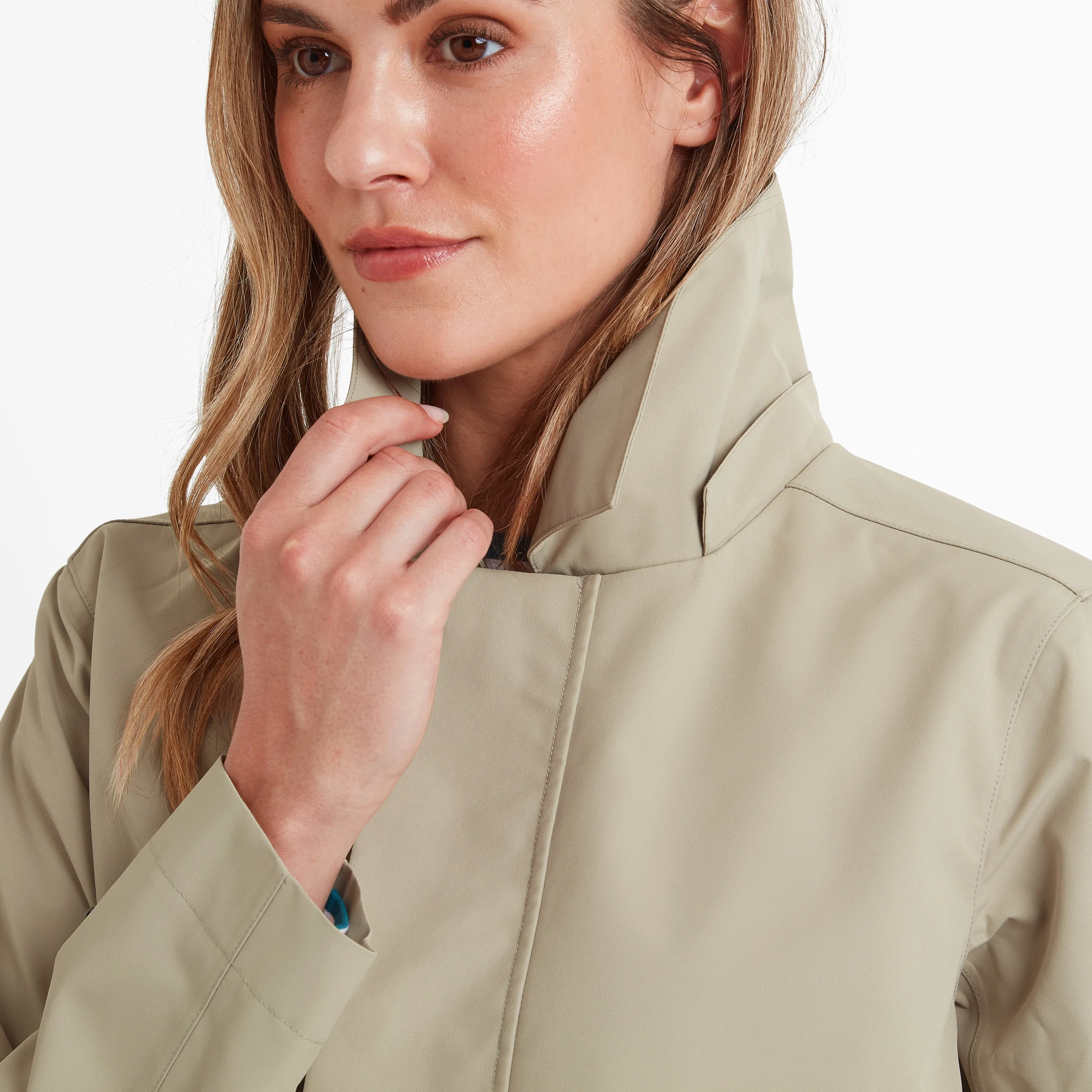 Alva Womens Waterproof Jacket - Taupe