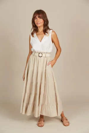 Amelie Maxi Skirt - Canvas