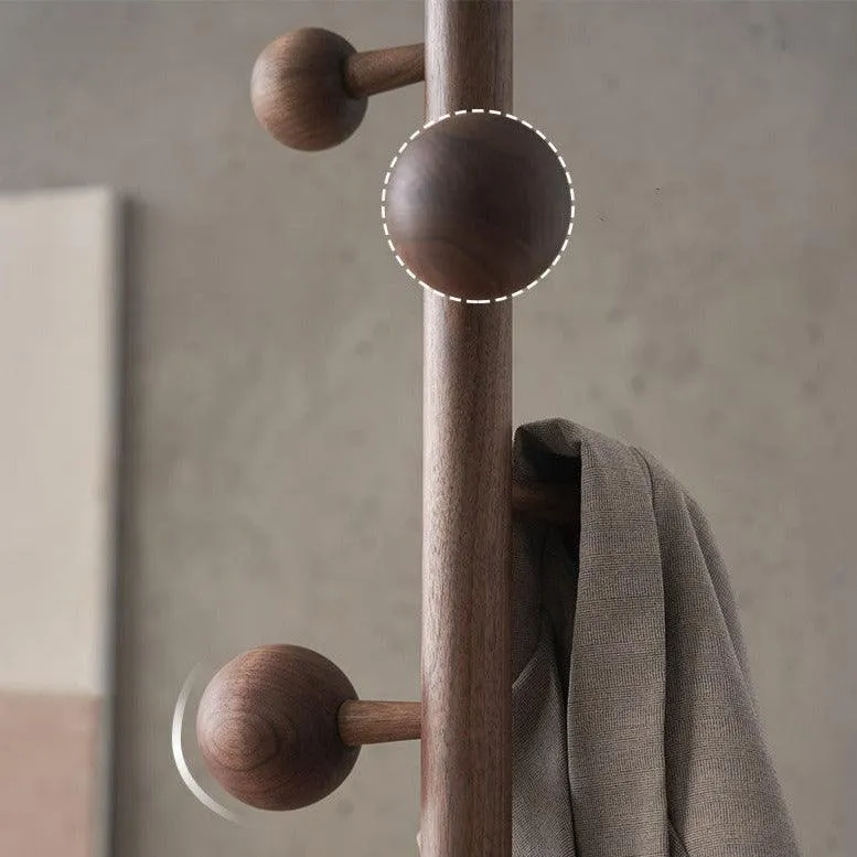 Artur Solid Wood Rivet Coat Rack