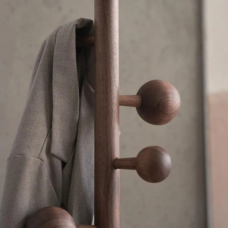 Artur Solid Wood Rivet Coat Rack