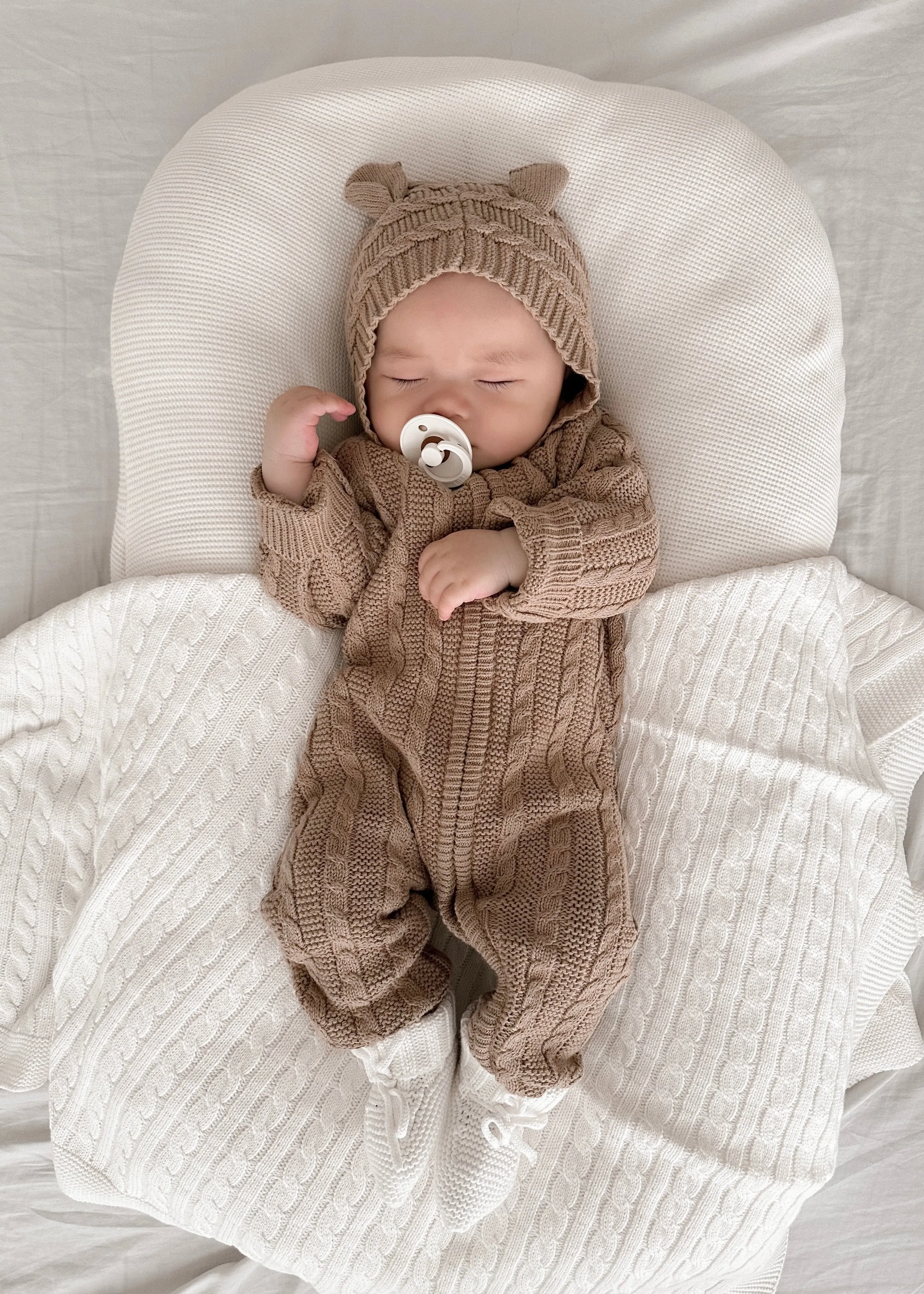 Baby Bear Jumpsuit - Acorn