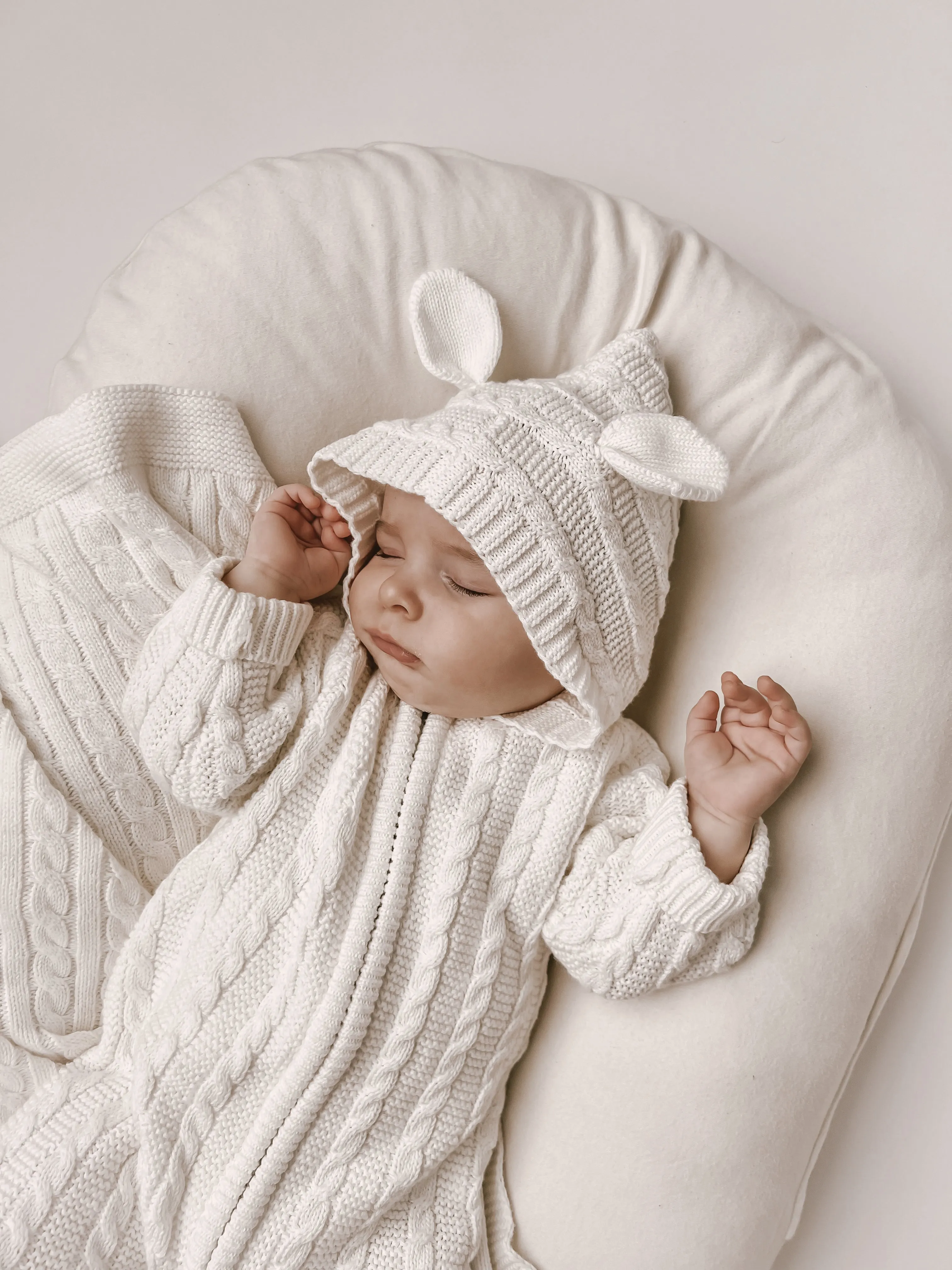 Baby Bear Jumpsuit - White