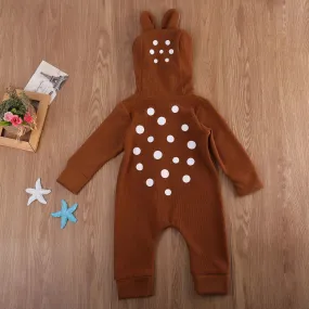 Baby Deer Hooded Jumpsuit