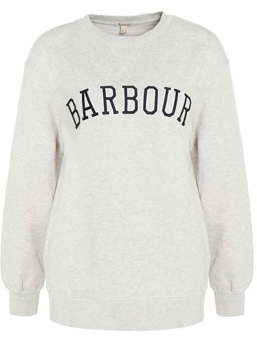 BARBOUR  Northumberland Sweatshirt - Women's - Cloud & Navy Logo