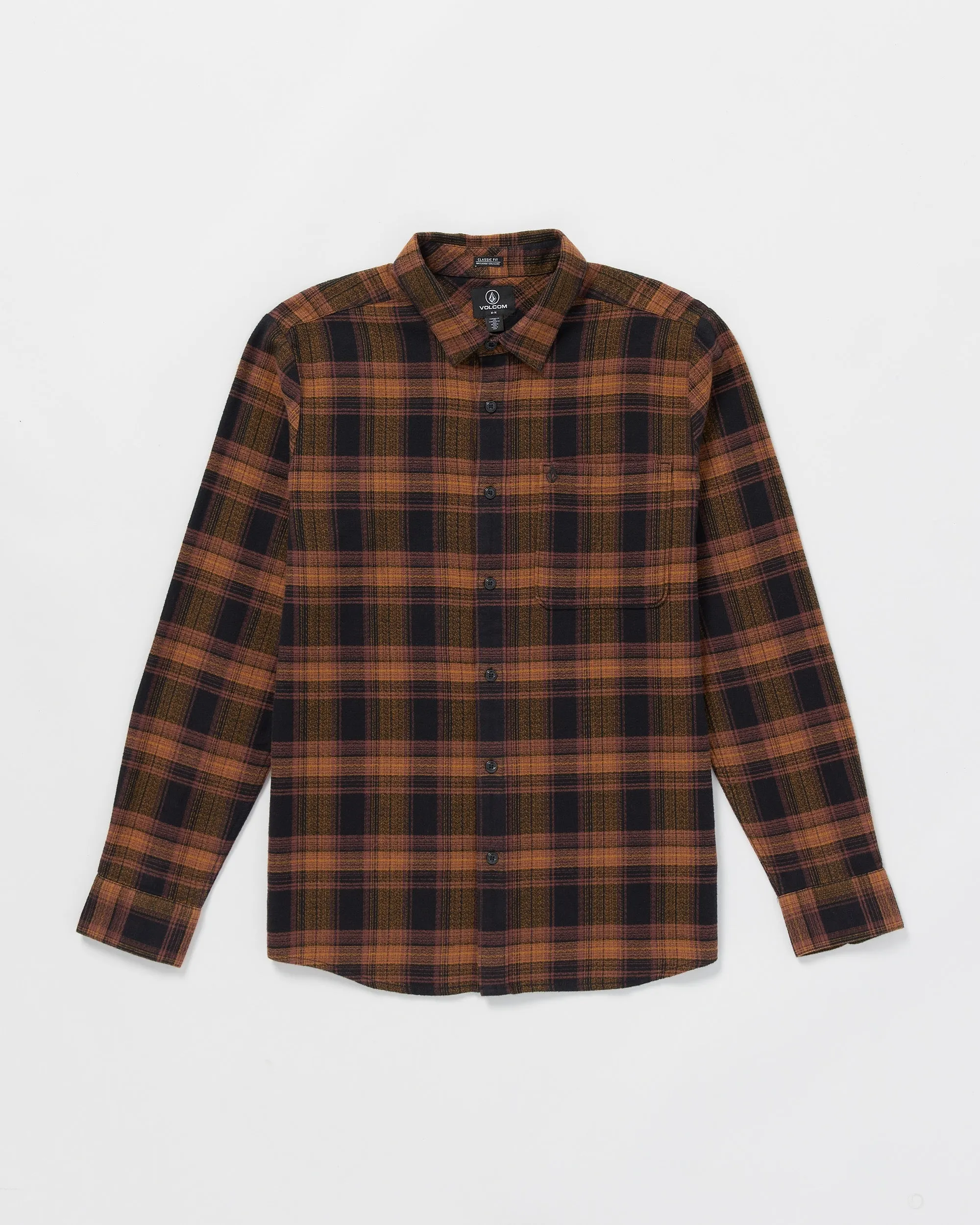 Baystone Flannel Long Sleeve Shirt - Black