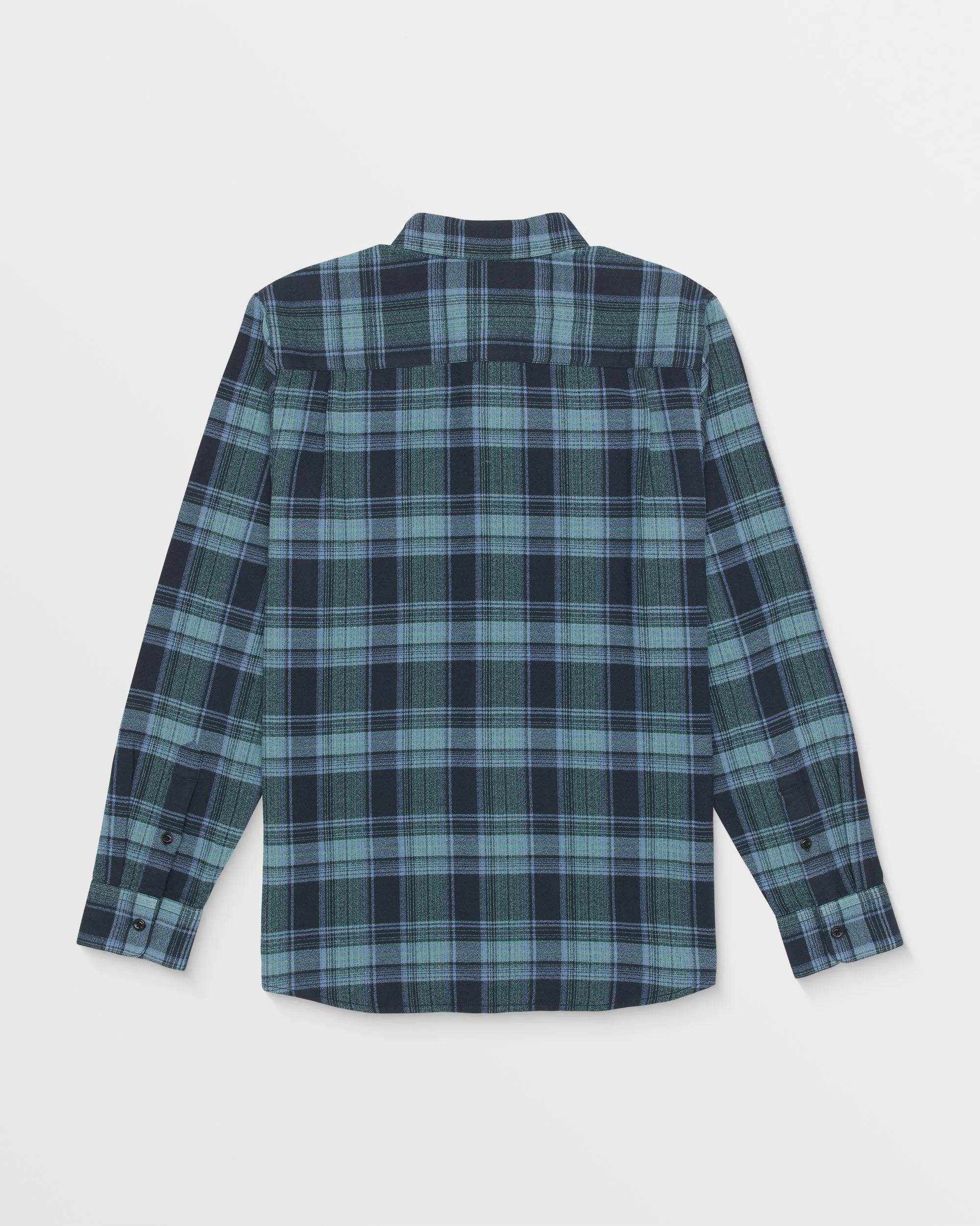 Baystone Long Sleeve Flannel Shirt - Navy