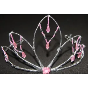 Beaded Wire Tiara Crown Gold Silver