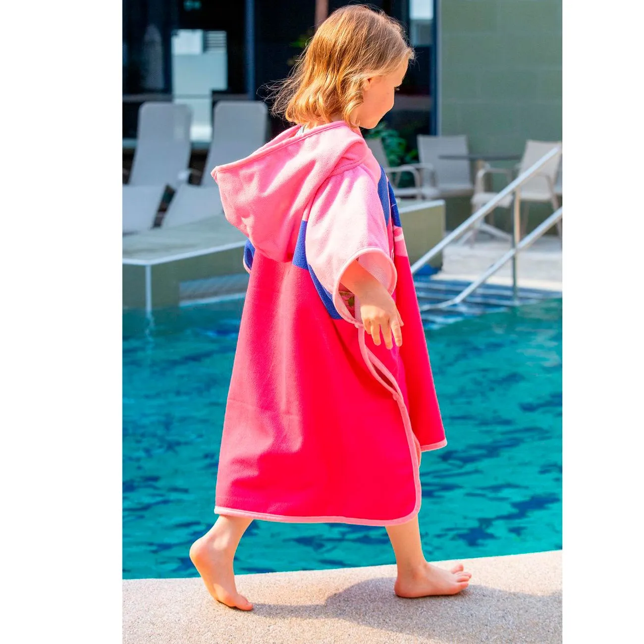 BECO Pink BECO-SEALIFE® Kids poncho