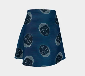 Buddha Head Flare Skirt