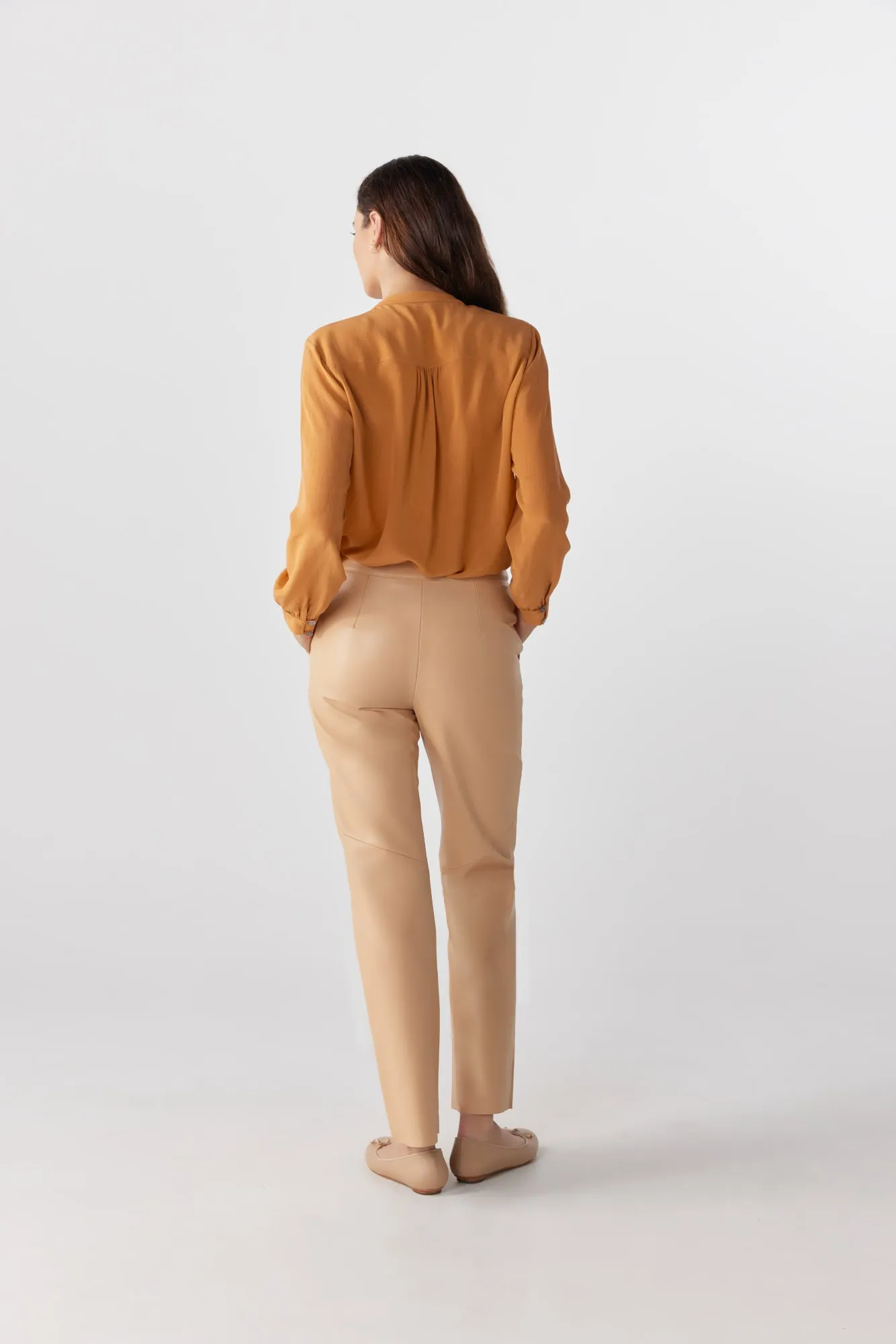 Butterscotch Italian Leather Pant