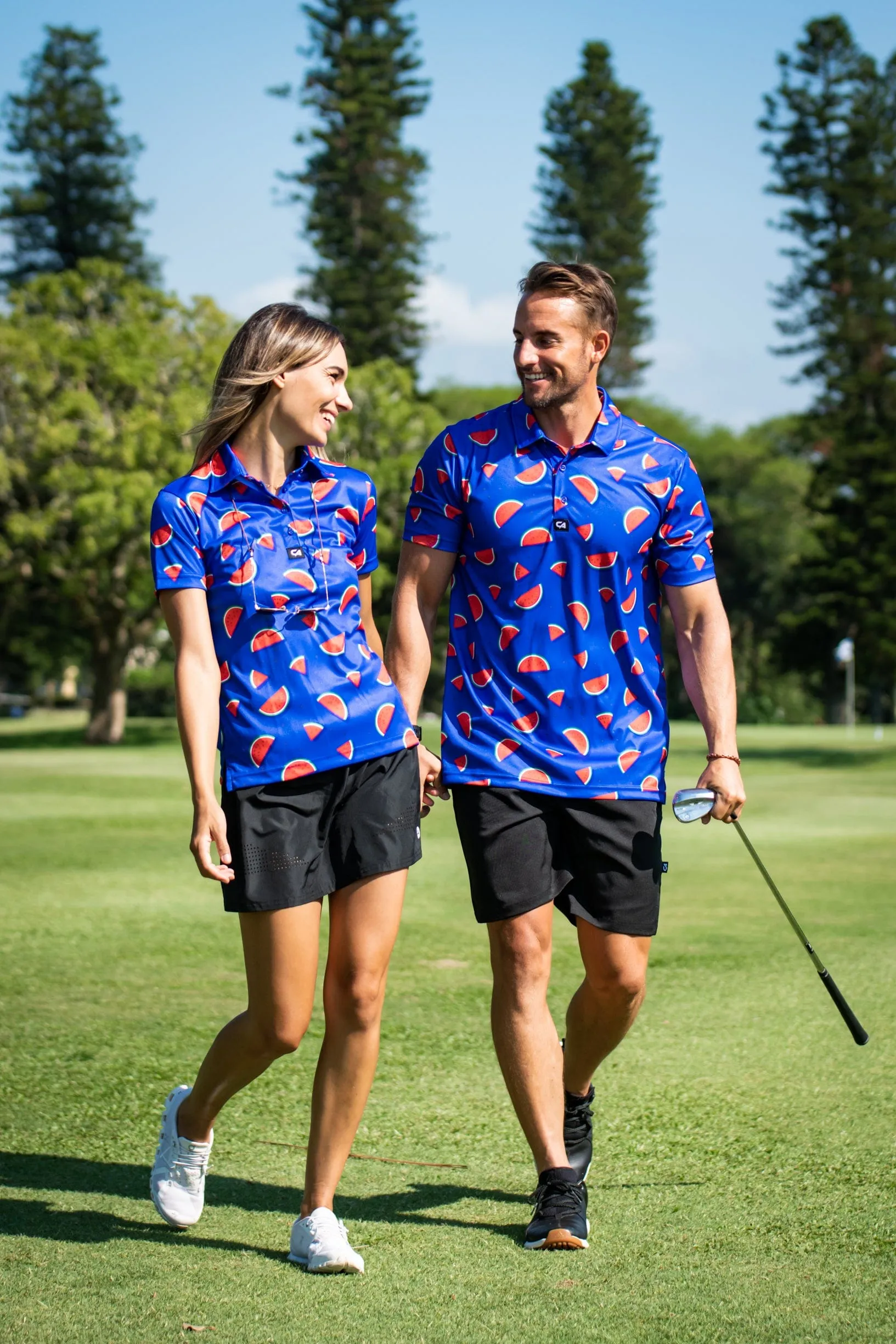 CA Ladies Funky Golf Shirt | Royal Watermelons