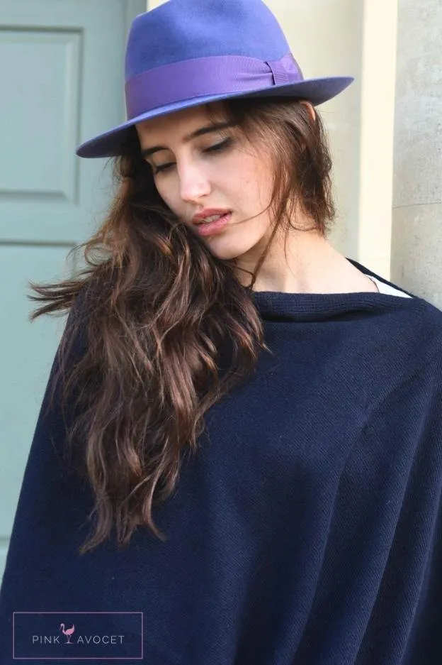 Classic Button Cashmere Poncho