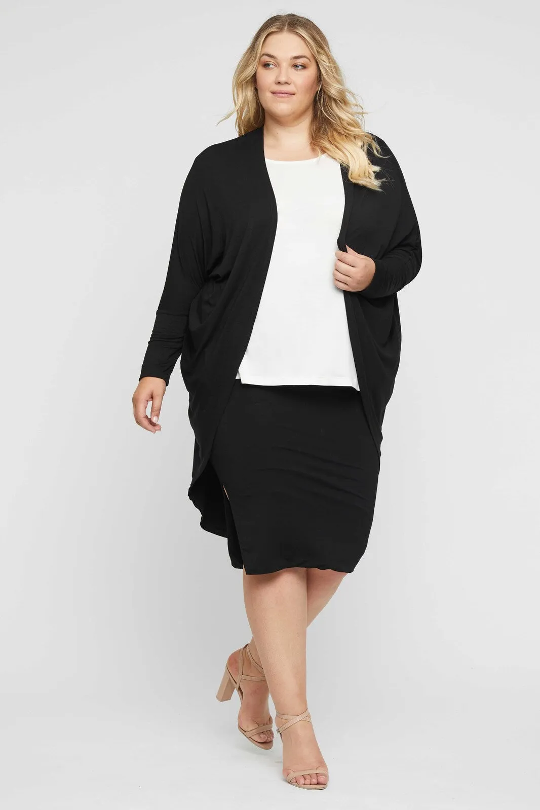 Cocoon Cardigan - Black