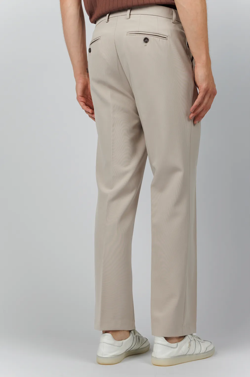 Comfort Stretch Straight Leg Trouser in Camel