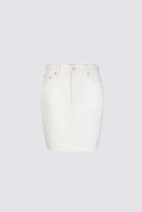 Cronulla Denim Skirt Natural White