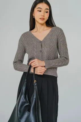 Daily Muse Knit Cardigan (Grey)