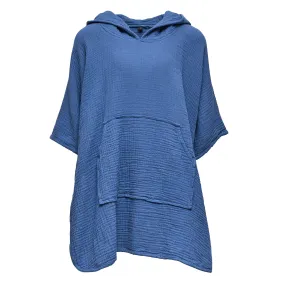 Denim Blue Beach Poncho