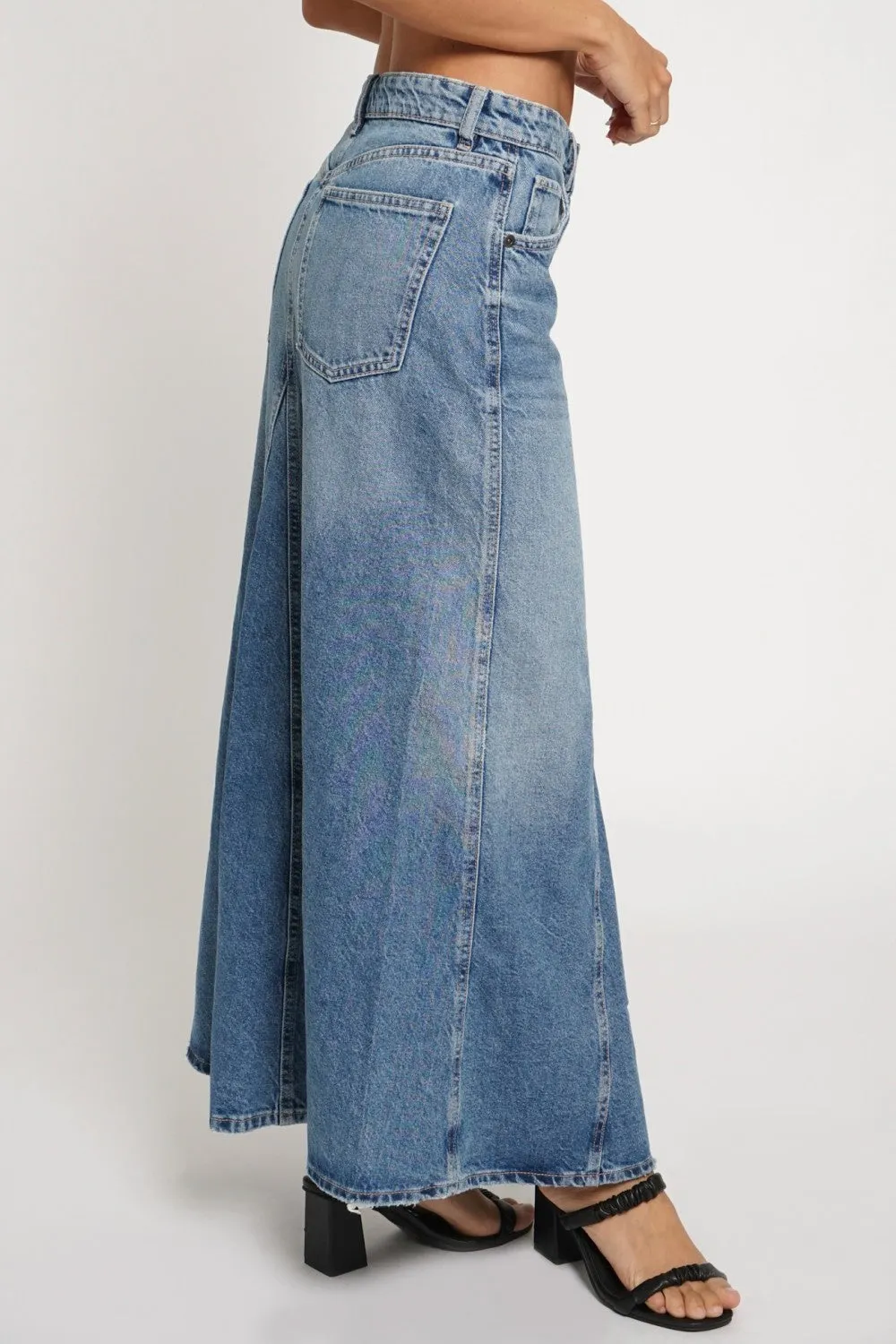 DENIM MAXI SKIRT