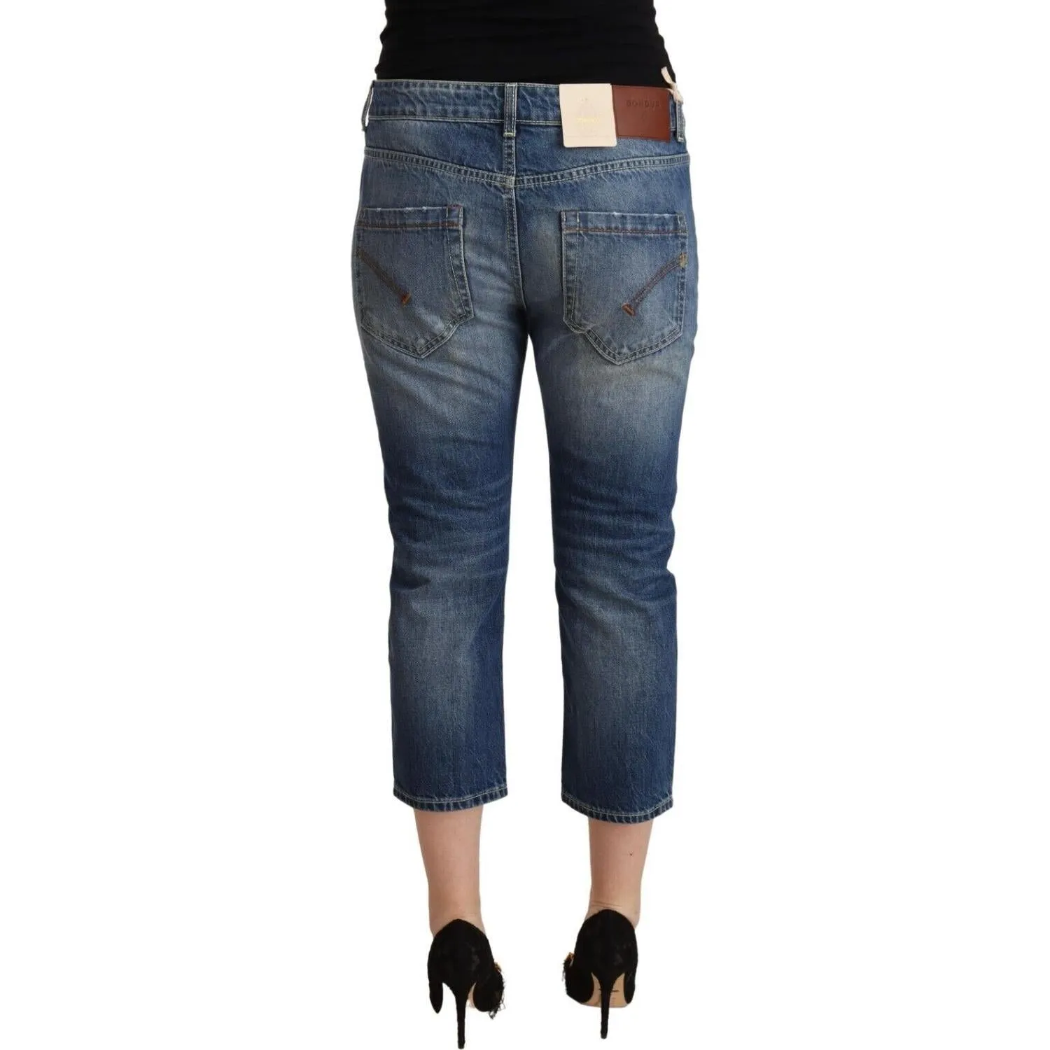 Dondup Elegant Mid-Waist Cotton Denim Jeans