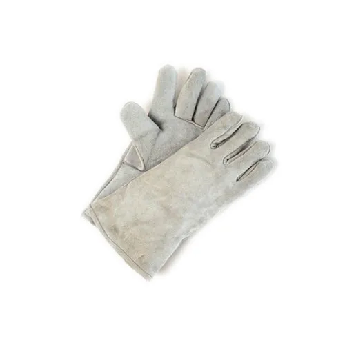 Economy grey split leather welder's gloves