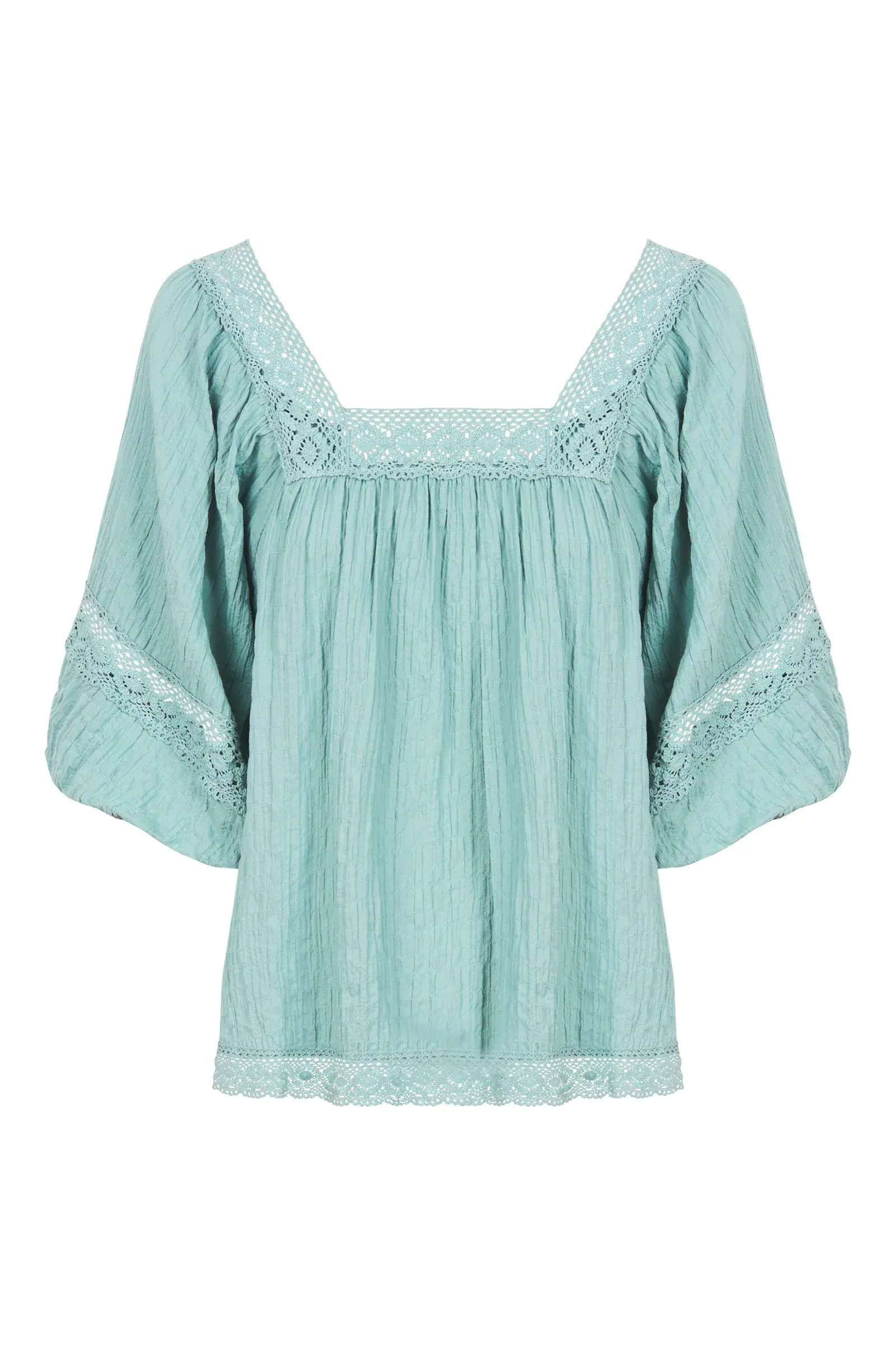 Fleur Top - Seafoam