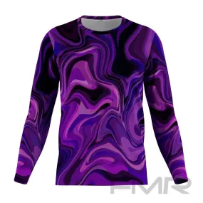 FMR Men's Purple Long Sleeve Running Shirt