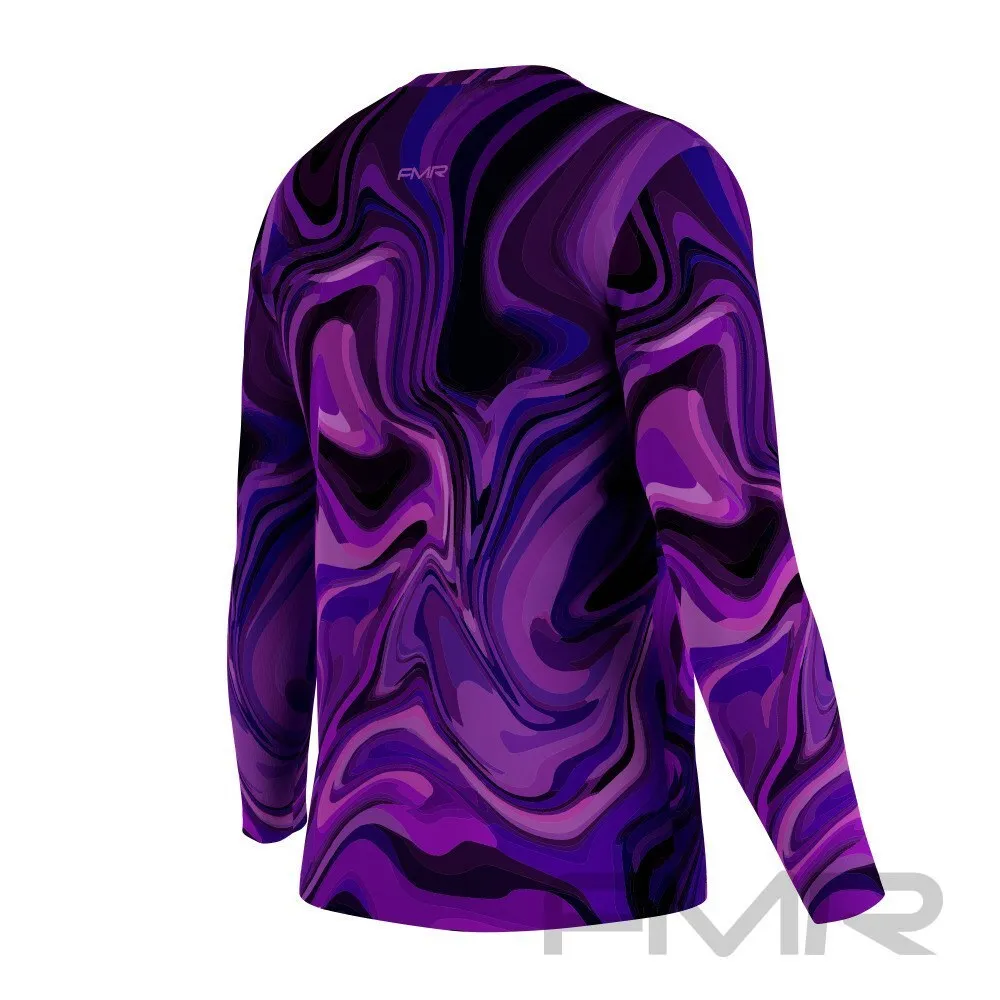 FMR Men's Purple Long Sleeve Running Shirt