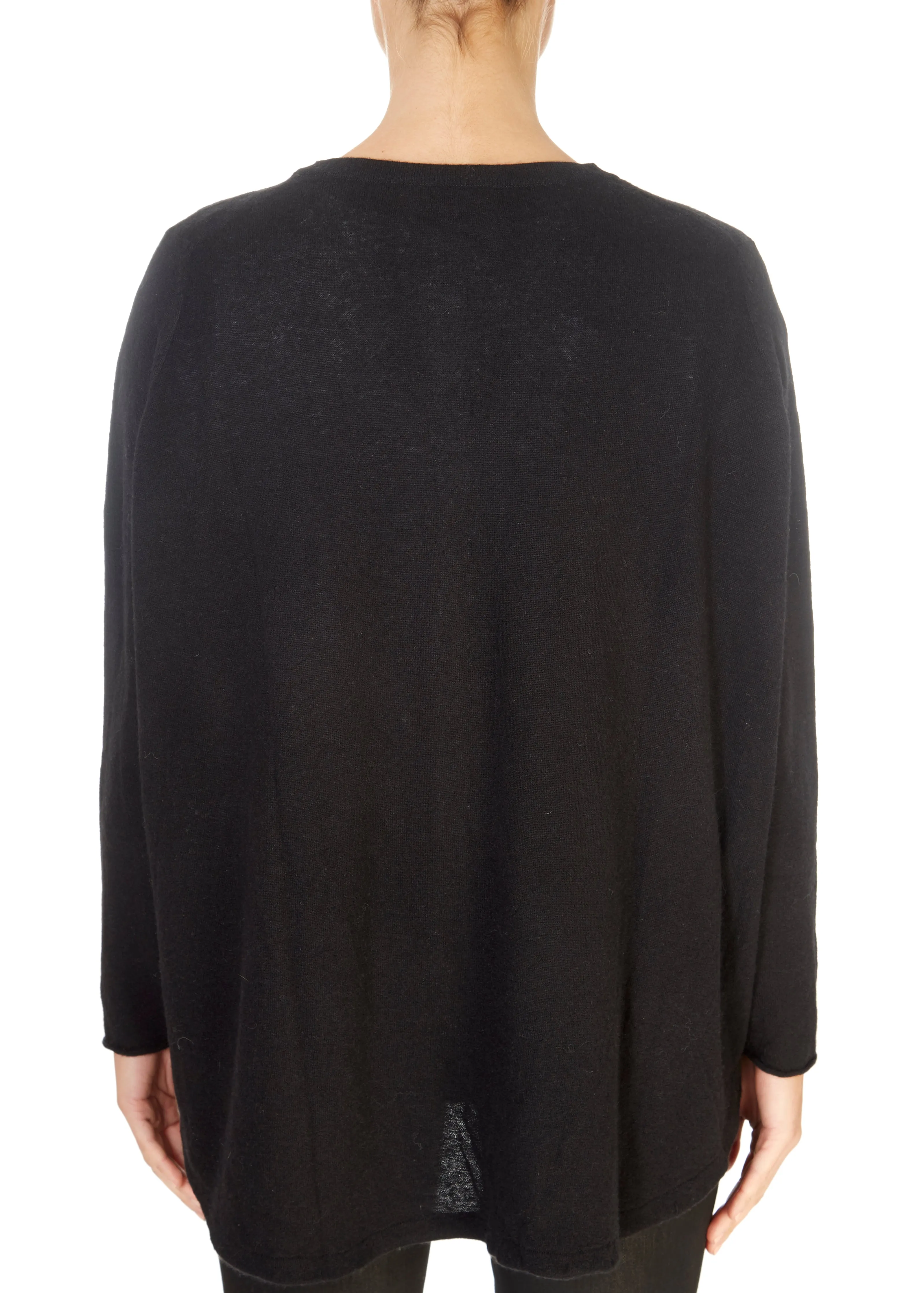 'Gillingham' Black Cashmere Cardigan