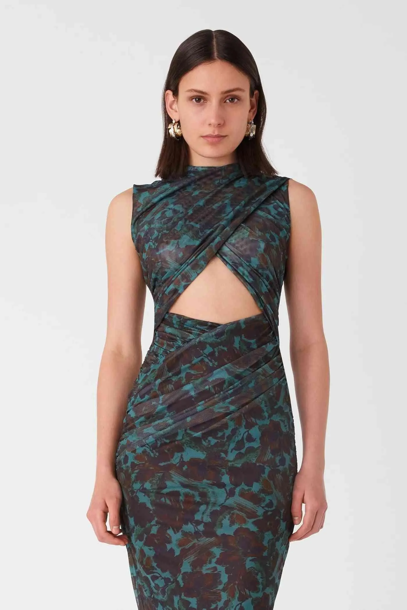 Isabella Mesh Midi Dress