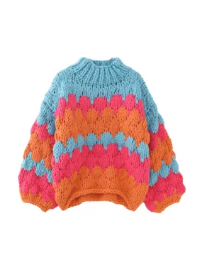 Jaya Chunky Knit Colorblock Sweater