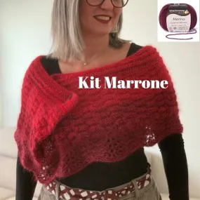 Kit Maglia Marrone Amore Mio