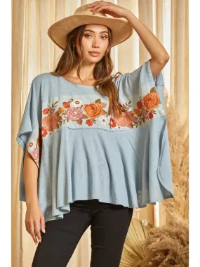 Lainey Poncho Top