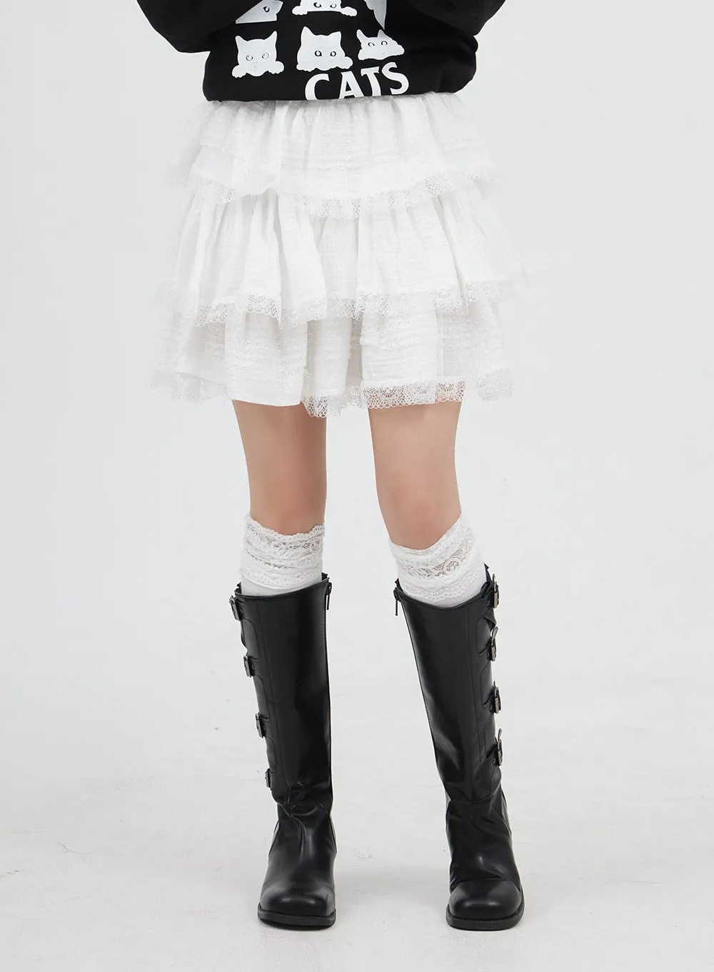 Layered Frill Mini Skirt BM308