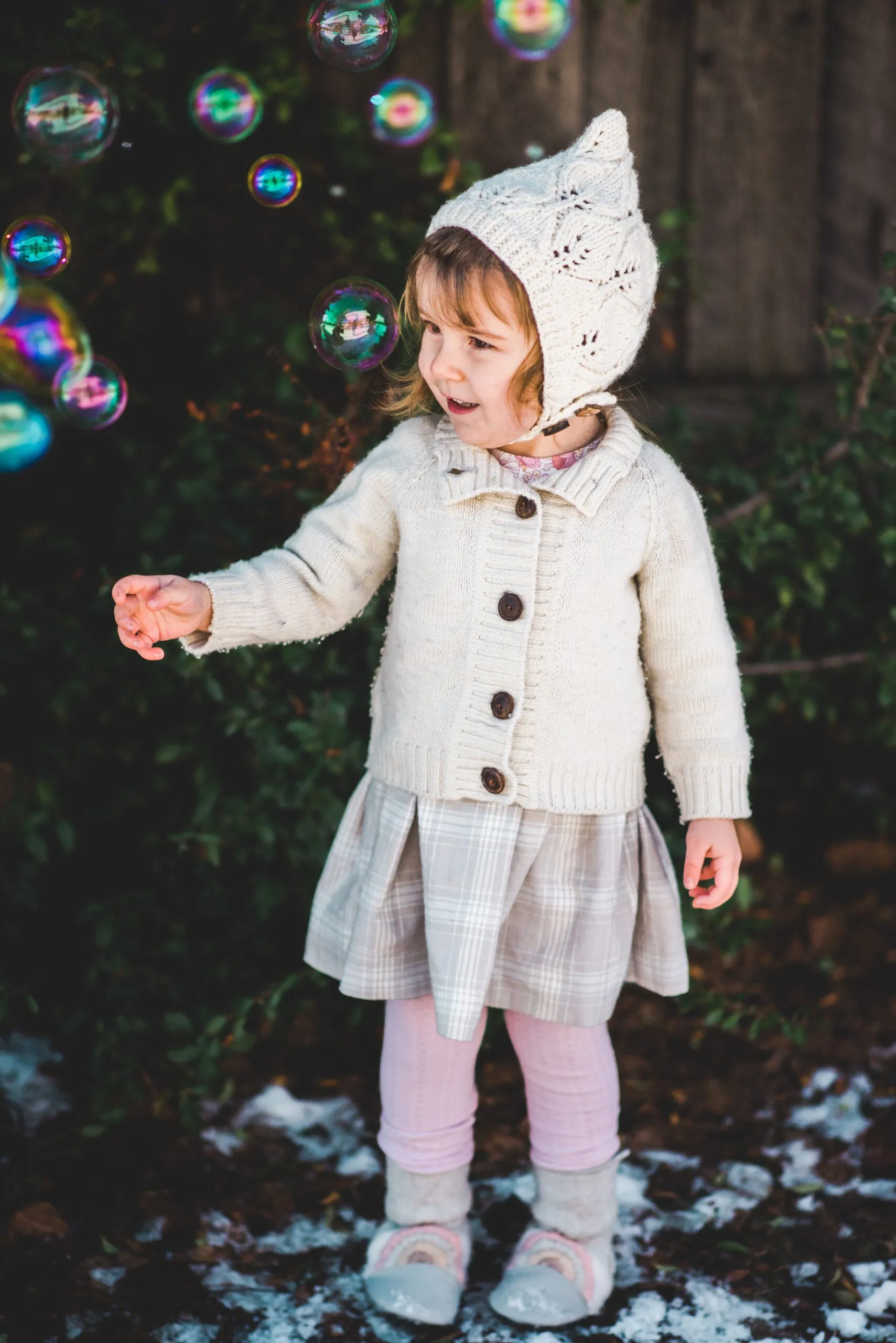 Lilac Merino Wool Cardigan