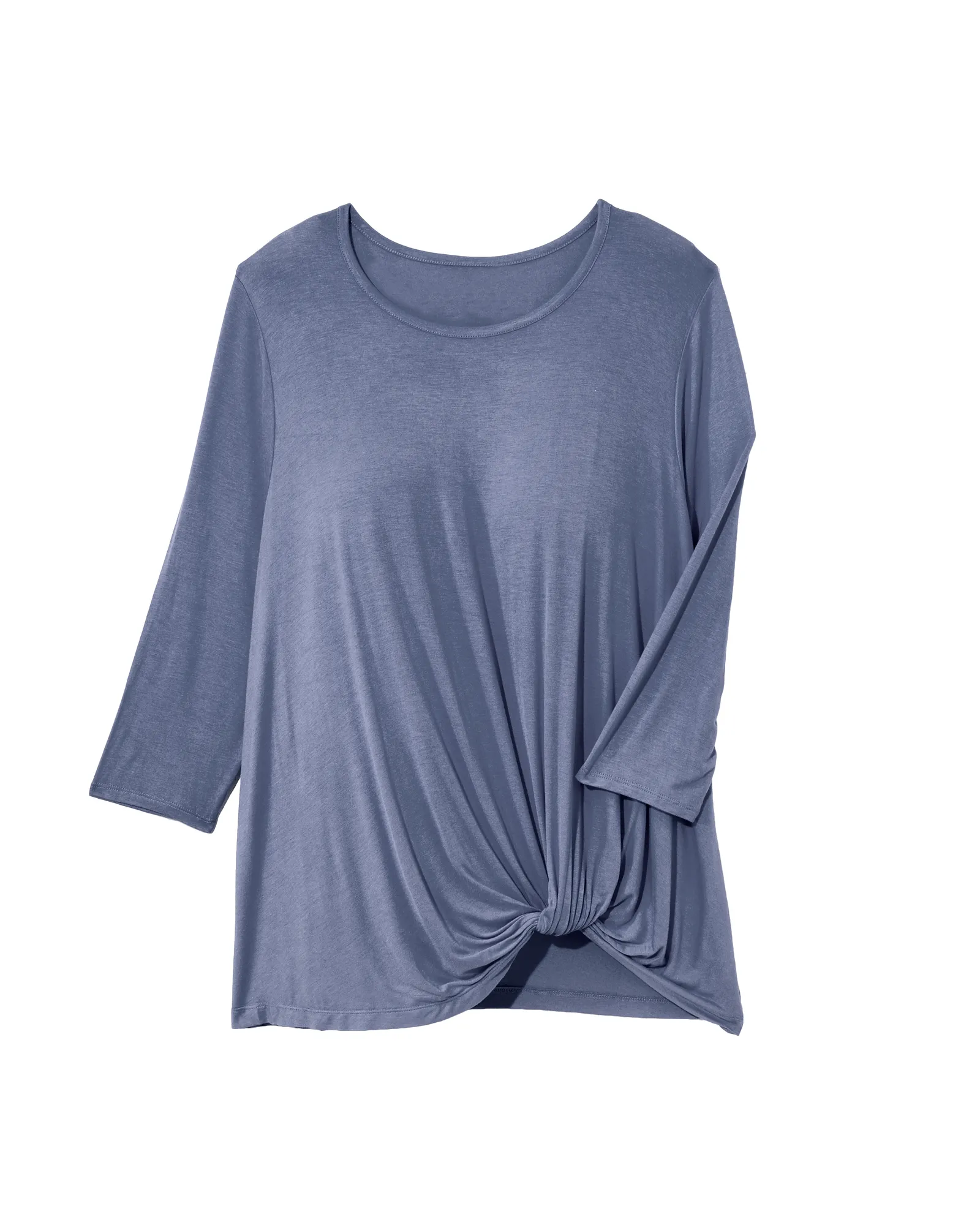 Lilian Side Twist Top | Azure Blue