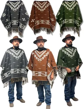 <FONT COLOR="RED">JUST IN!</FONT> 6 Western Style Cotton Poncho Package Deal! Only $17.00 ea.!