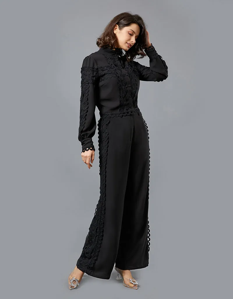 Lustrous Lace Pants