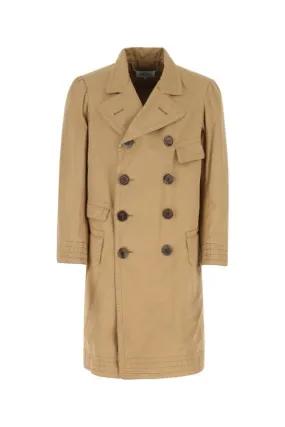 MAISON MARGIELA | Beige cotton oversize trench coat