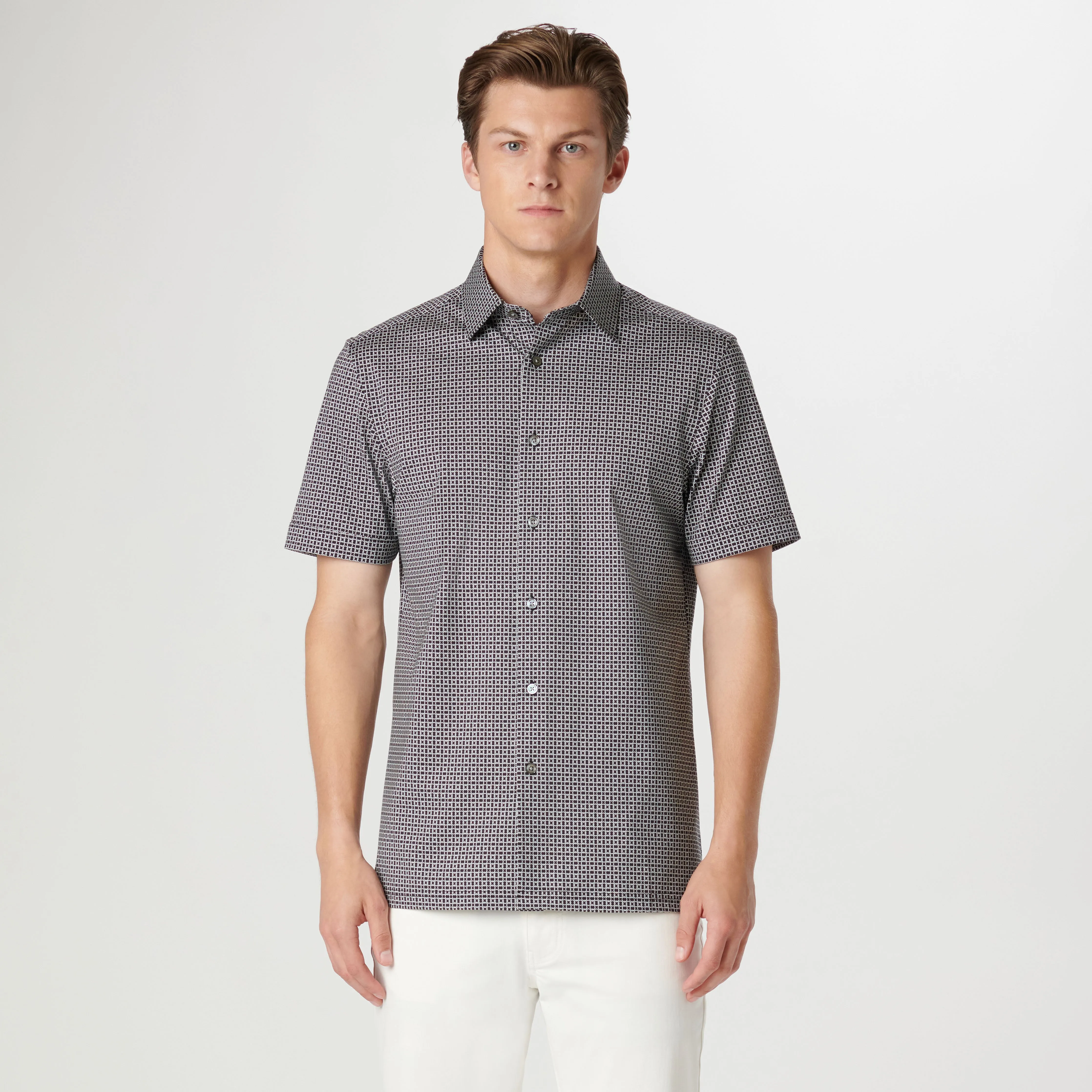 Milo Chain Link OoohCotton Short Sleeve Shirt