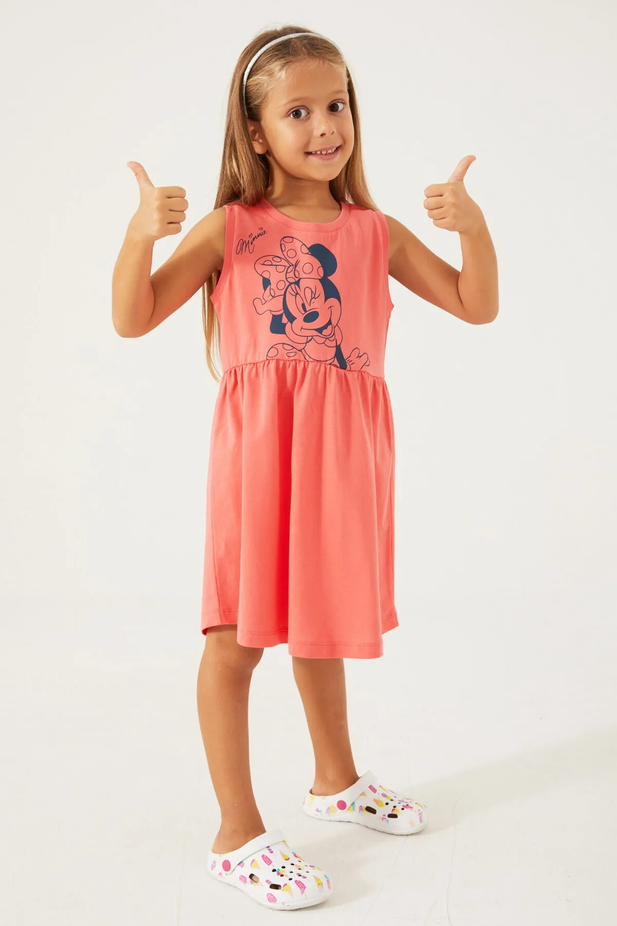 Minnie Mouse Girl's Dress- Pink