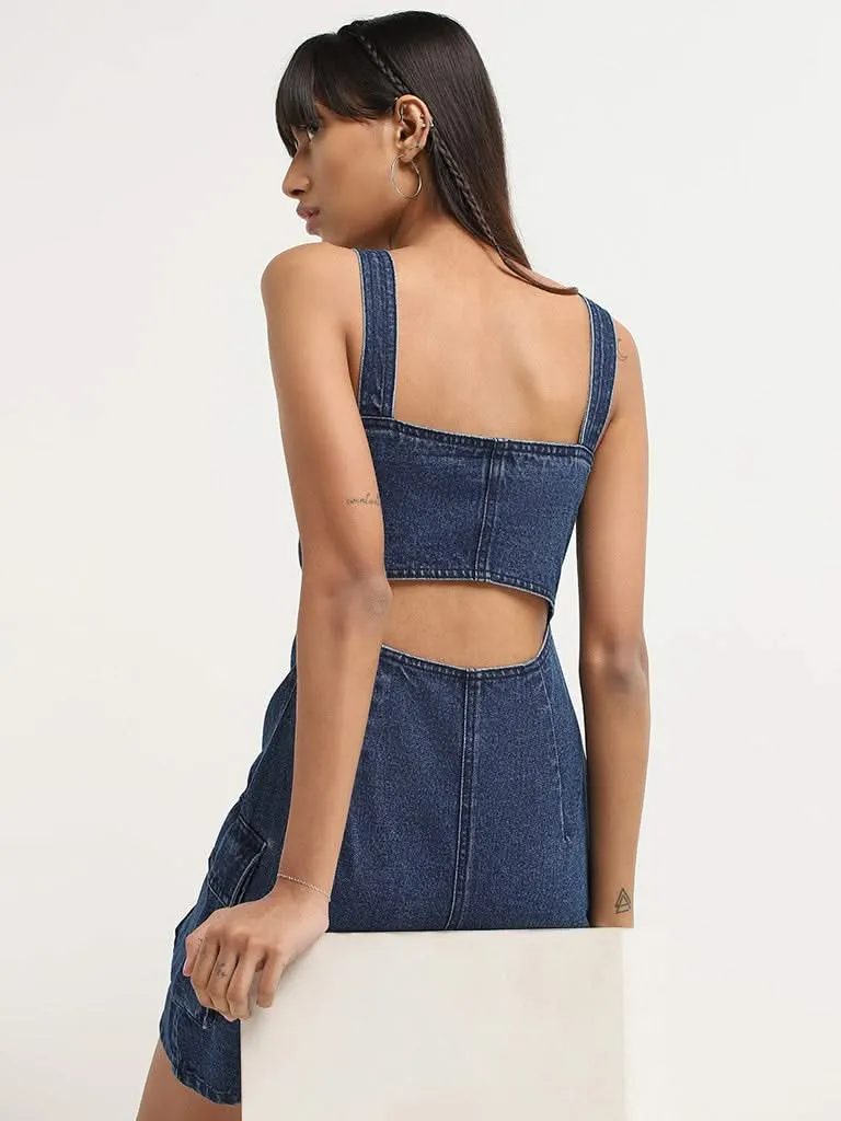 Nuon Blue Denim Dress