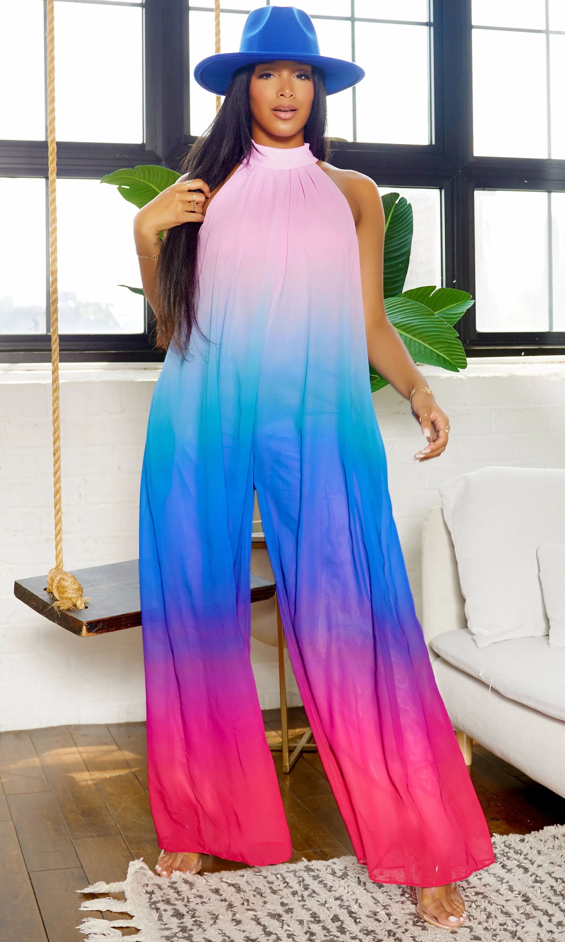 Ombre Flowy Jumpsuit