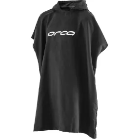 Orca Poncho Towel Changing Robe - Black